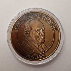 1990 Bob Hope House Thanks for the Memories USO 50th Anniversary Coin